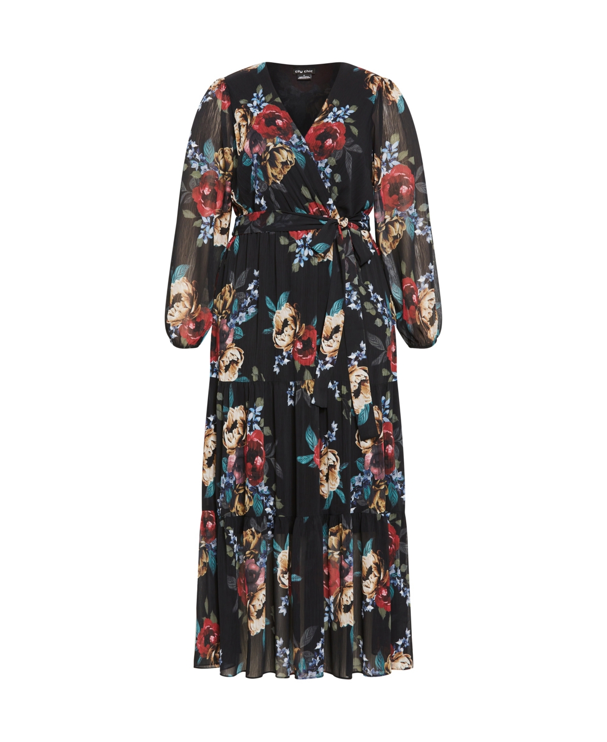 City Chic Plus Size Xander Print Maxi Dress