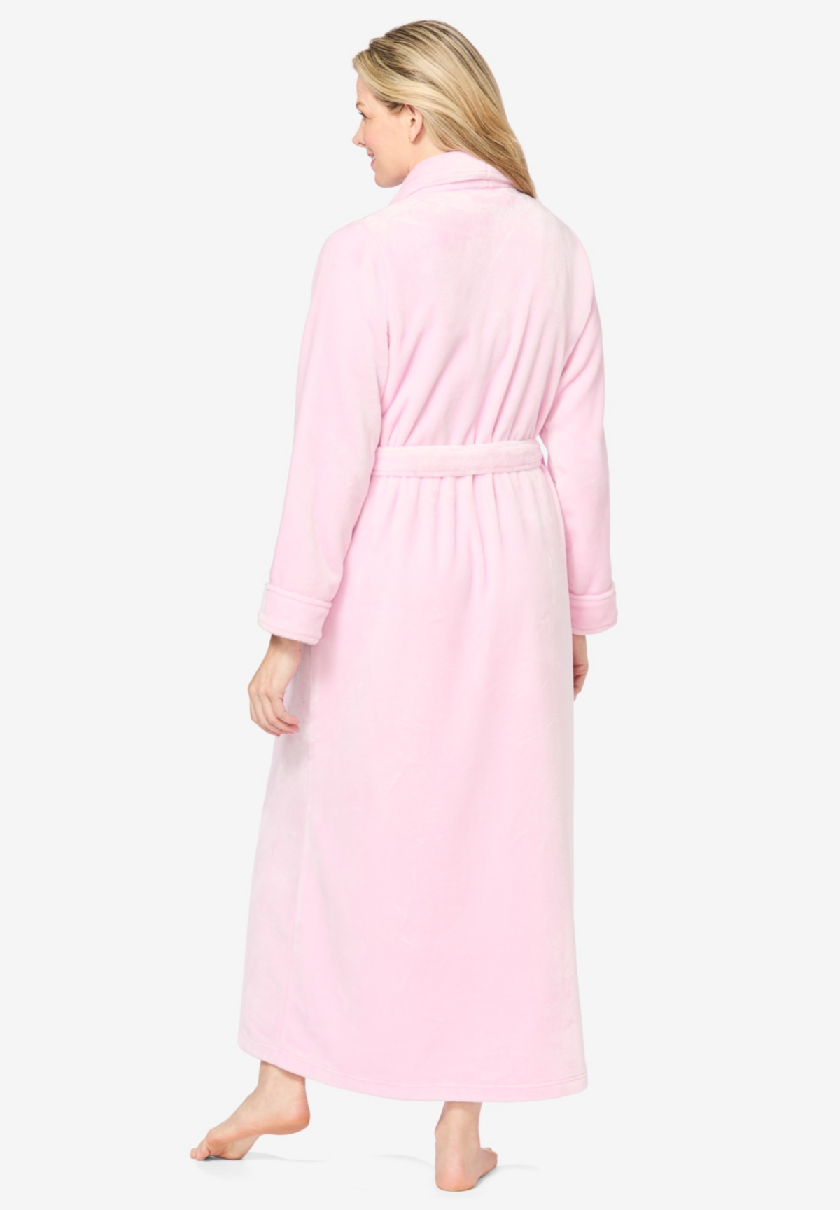 Dreams & Co. Plus Size Plush Wrap Robe