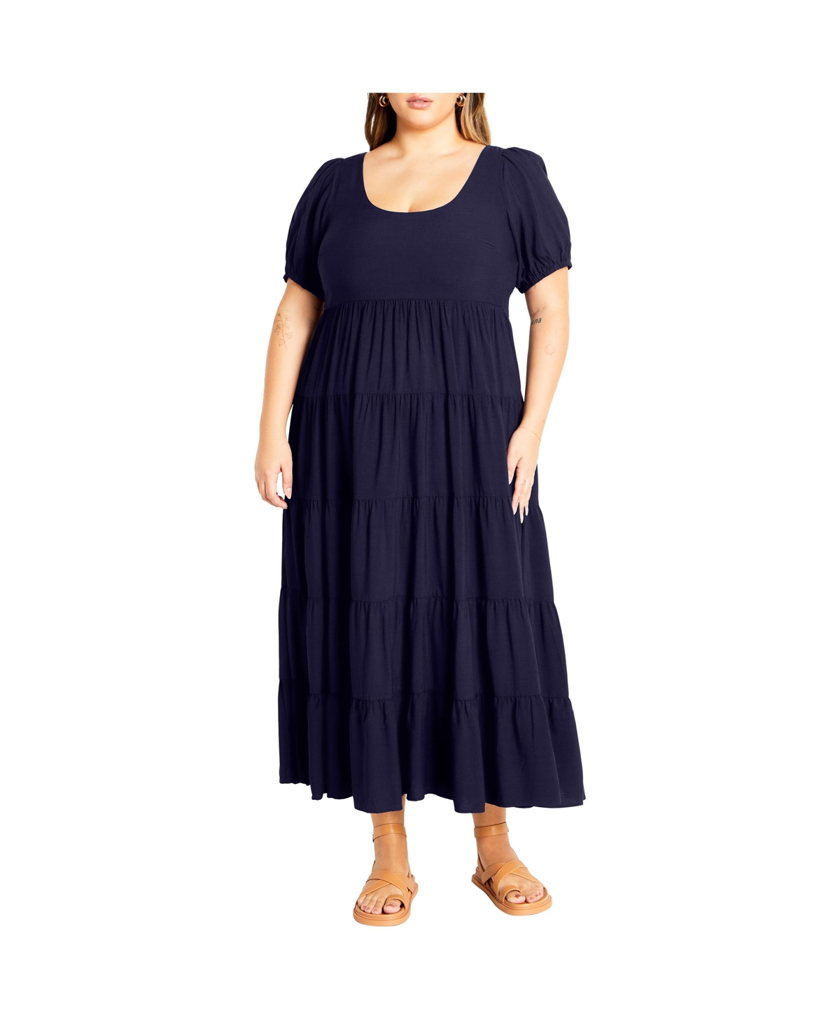 City Chic Women's Mila Plain Dress