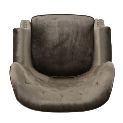 Streamdale Exceedingly Comfortable Velvet Club Chair with Handcrafted Detail