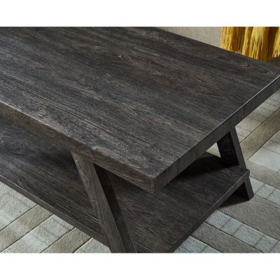 Replicated Wood Shelf Coffee Table