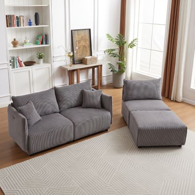 Versatile Comfort Modern & Customizable Modular Corduroy Sofa