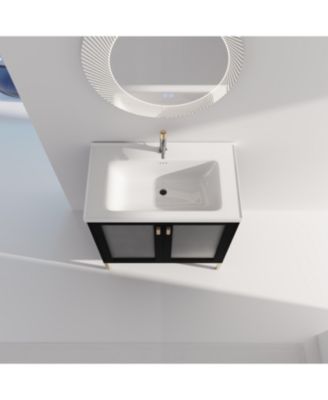 32" Freestanding Bathroom Vanity with Ceramic Sink