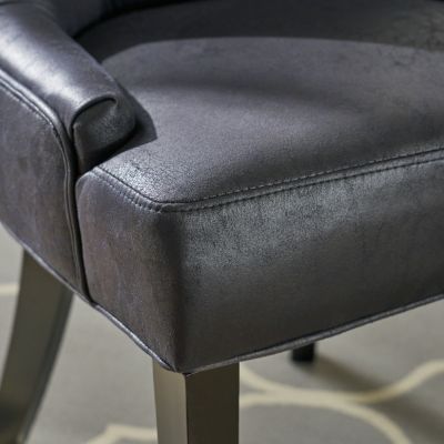 Set of 2 Tufted Velvet Dining Chairs w/ Diamond Stitching