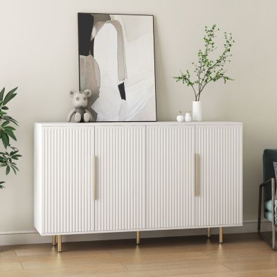 Streamdale Versatile Fluted Sideboard Art Deco meets Mid-Century Modern