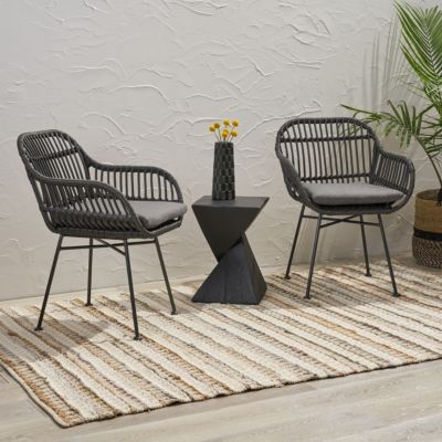 Streamdale Modern Rattan Chairs for Outdoor Living with Comfortable Cushions