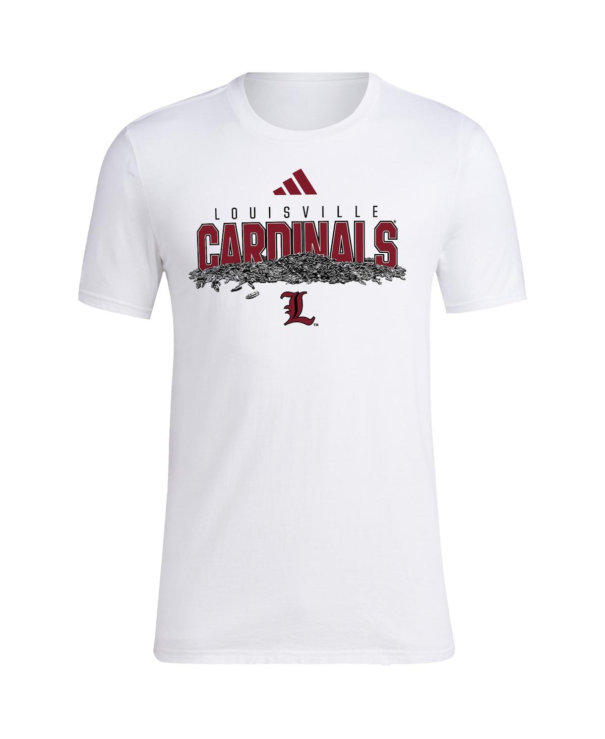 Adidas Men'sLouisville Cardinals Baseball Sunflower Seeds T-Shirt - White