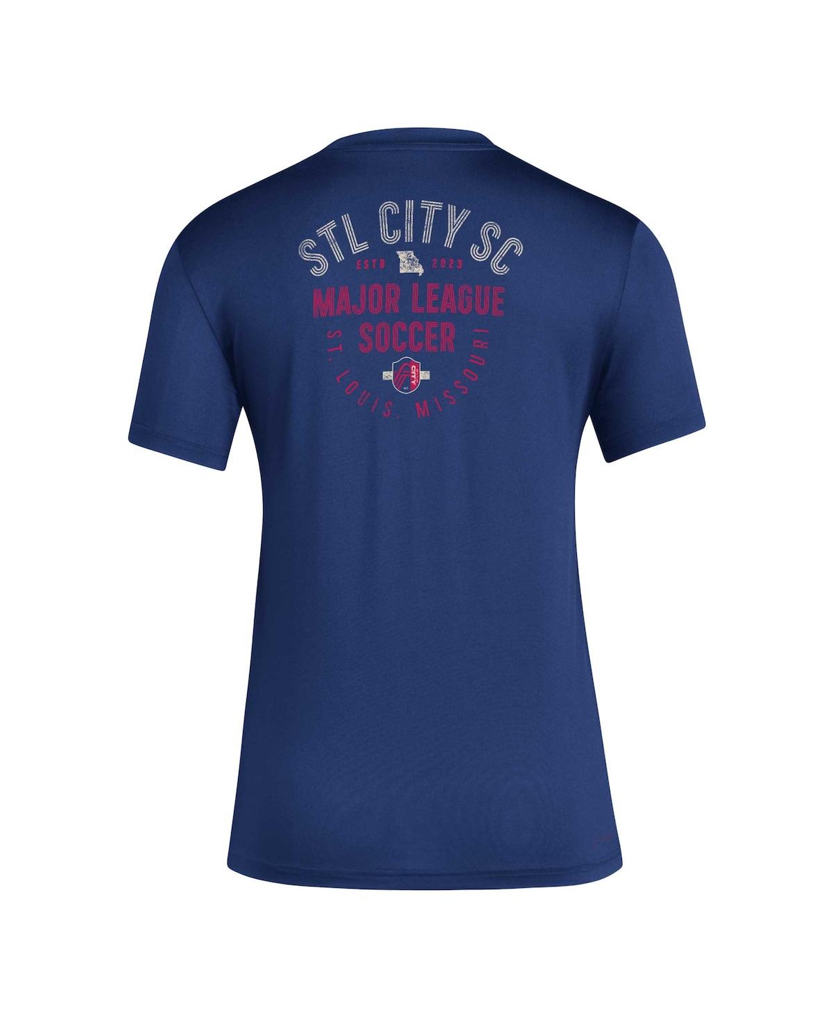 Adidas Women'sSt. Louis City Sc Local Stoic T-Shirt - Navy