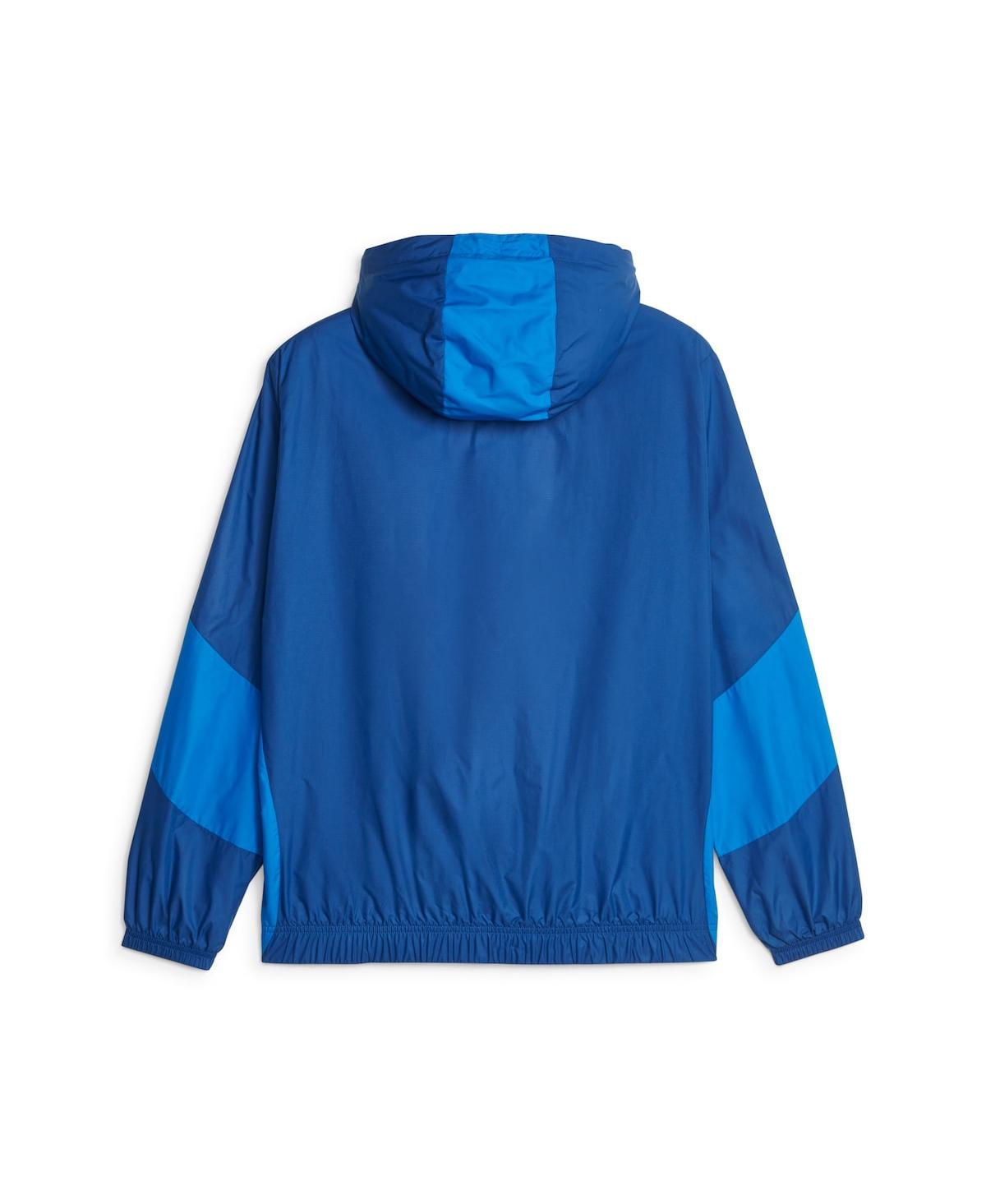 Puma Men's Blue Olympique Marseille 2023/24 Pre-match Anthem Full-zip Hoodie Jacket In Blue