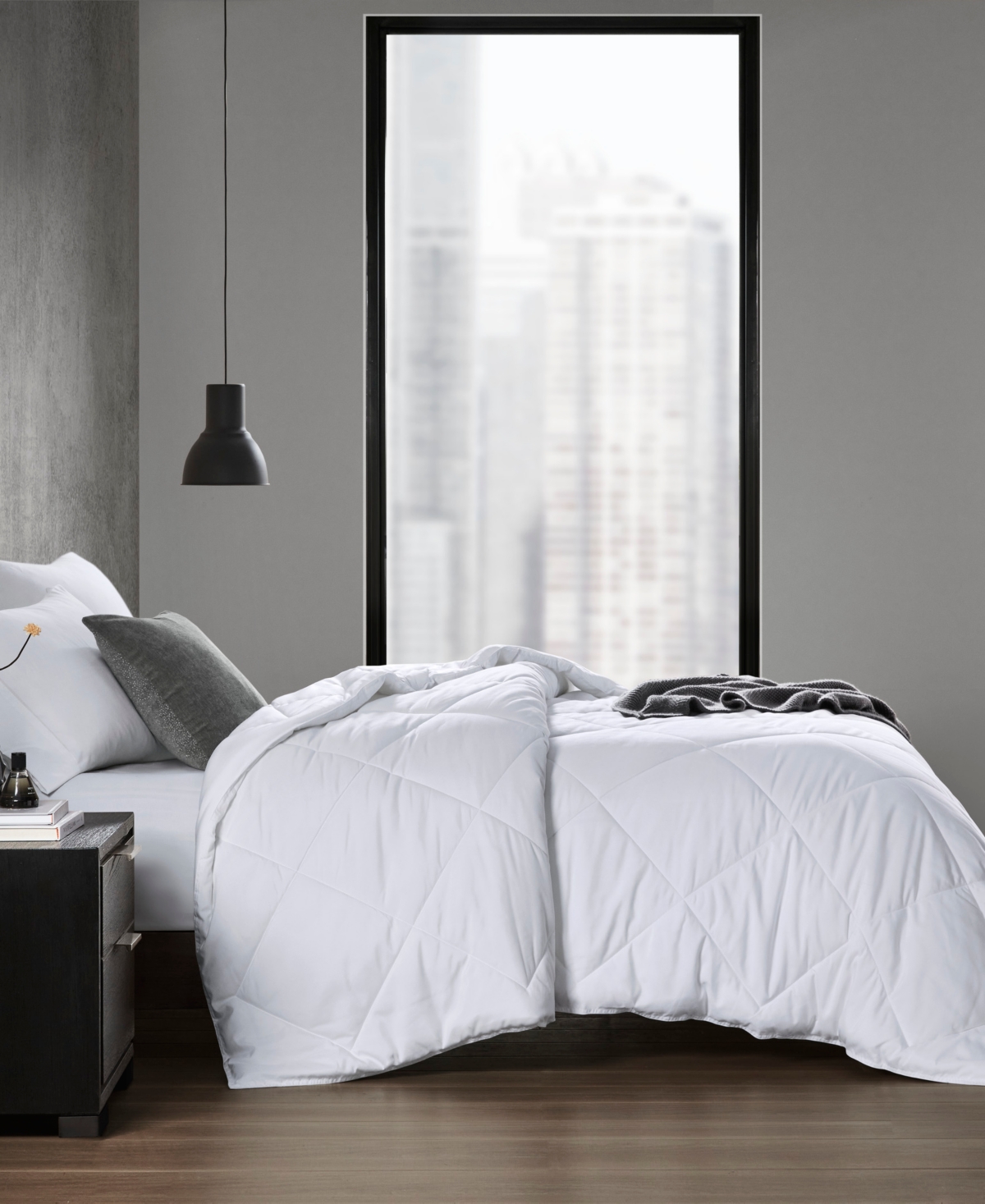 Sharper Image Cooling Touch Oversized Down Alternative Comforter