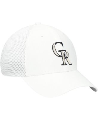 Men's White Colorado Rockies Neo 39THIRTY Flex Hat