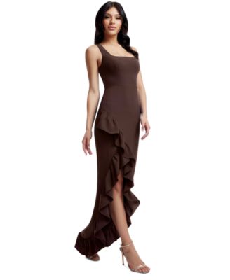 Women's Charlene Ruffled High-Low Gown
