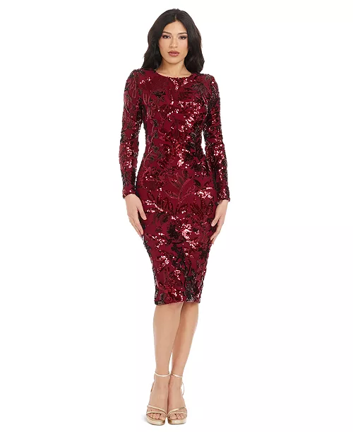 women's emmalyn sequined cocktail dress