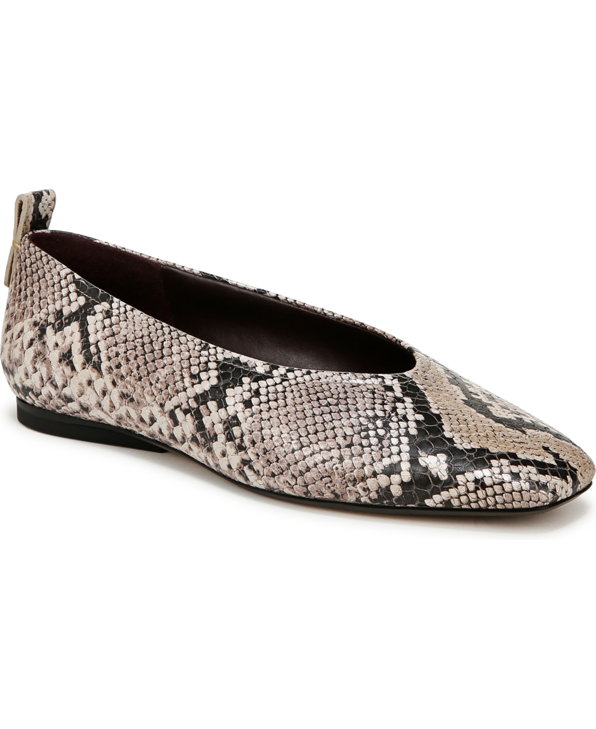 Naturalizer Carla Ballet Flats In Natural Snake Embossed Leather