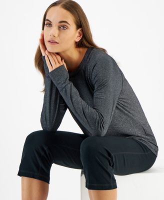 ID Ideology - Women's Metallic Raglan-Sleeve Top