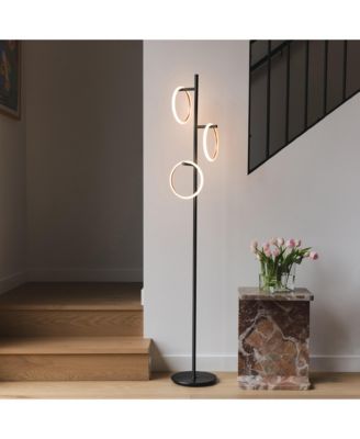 Saturn 66" LED Tree Floor Lamp with 3 Removeable Light Rings