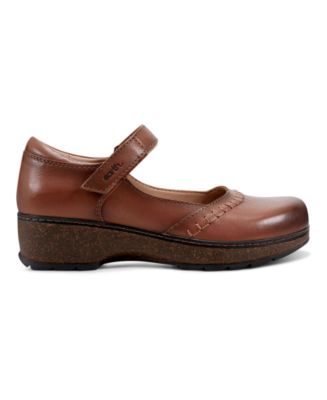 Women's Kalece Leather Stitched Mary Jane Flats