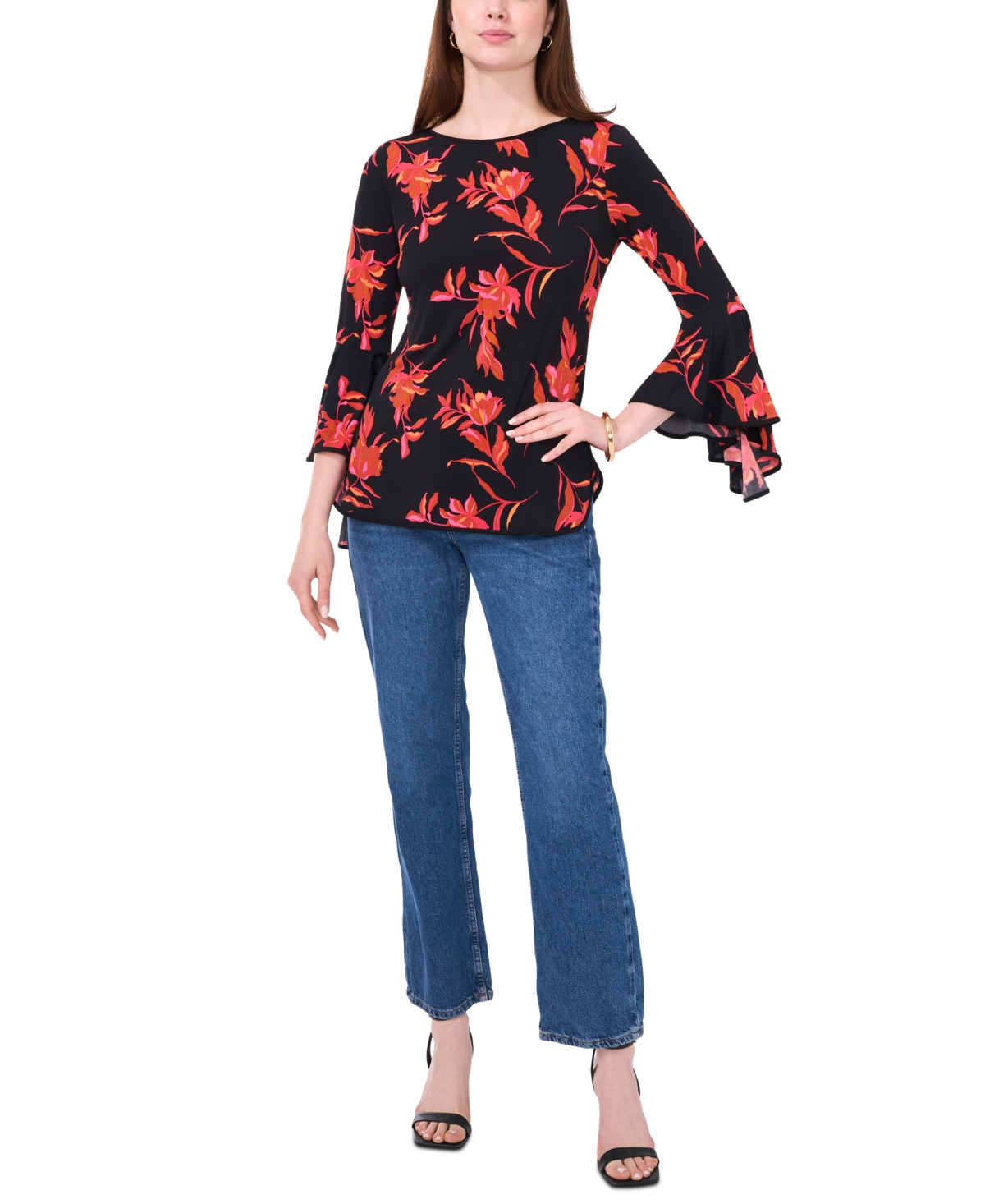 Sam & Jess Women's Bell-Sleeve Top