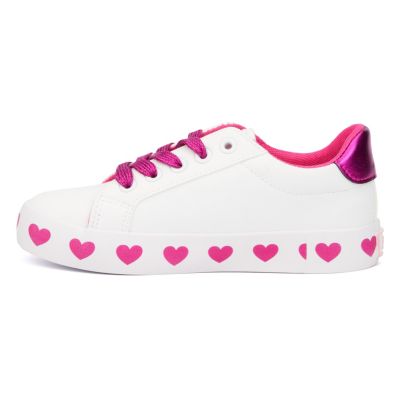 Little Girls Heart Outsole Low Top Sneaker