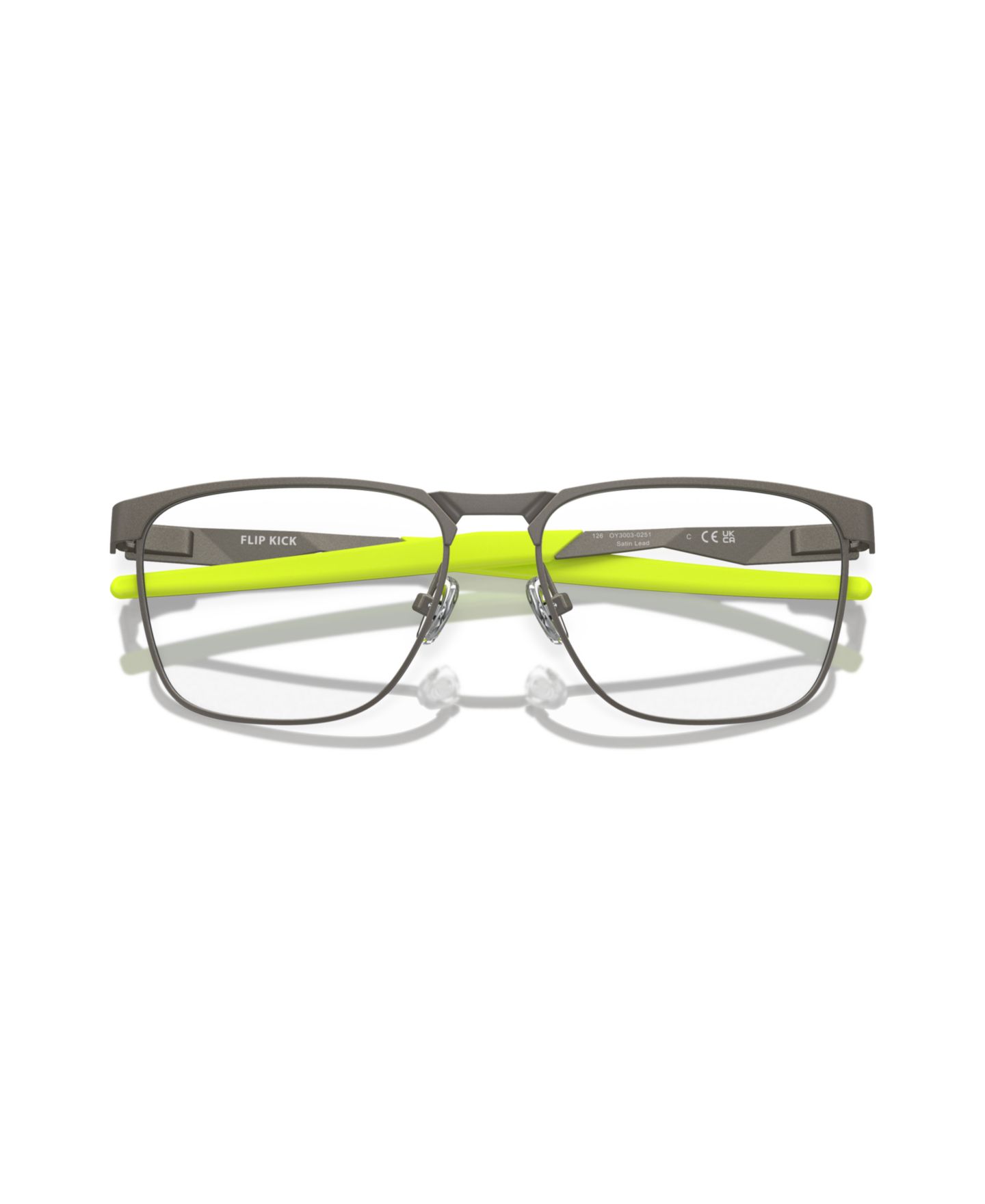 Детские очки Oakley Rectangle Metal OY3003 Flip Kick Eyeglasses(Ages 07-10), цвет: Атласный — фото 5
