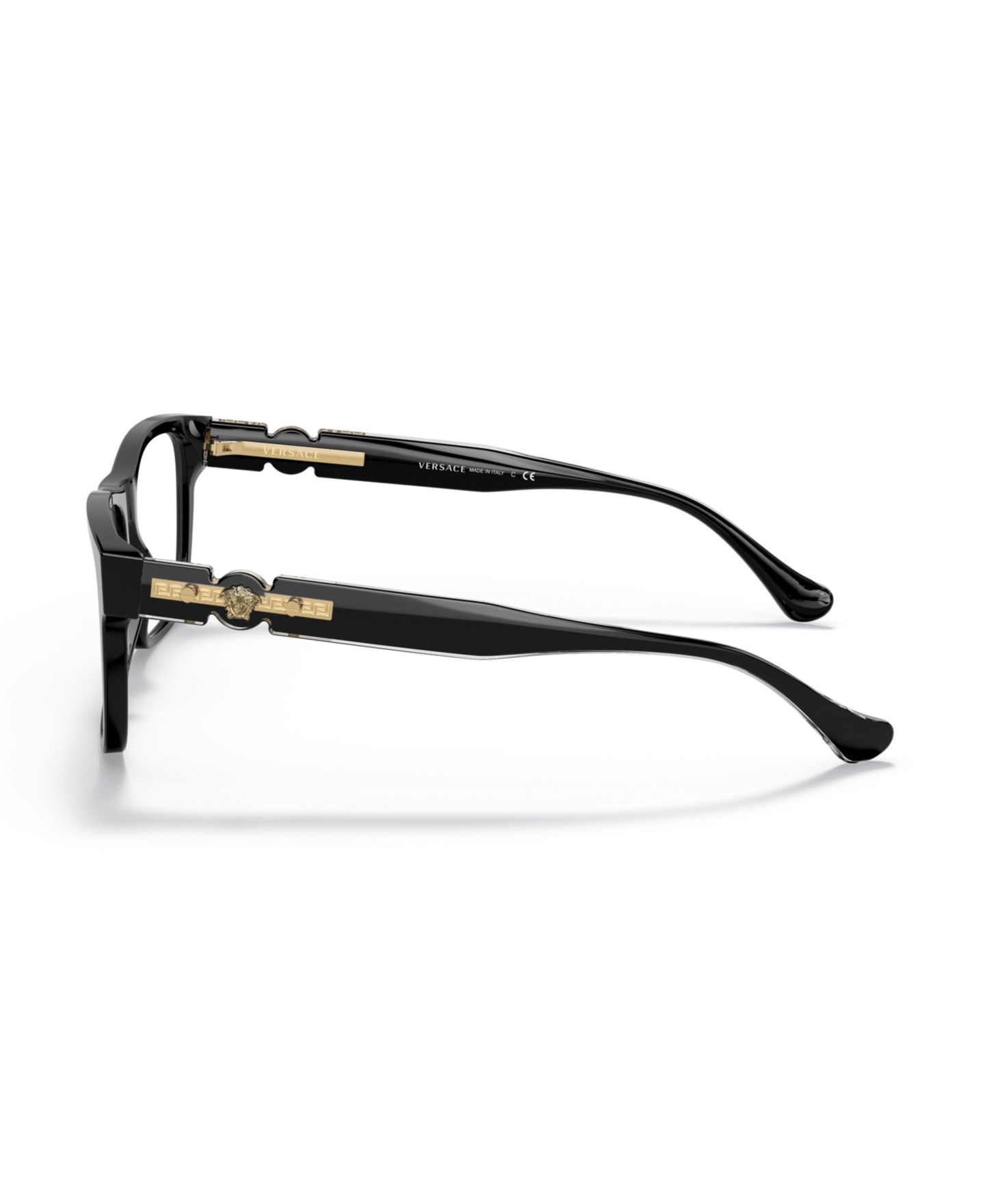 Мужские очки Versace Man Rectangle Plastic VE3303 Eyeglasses, цвет: Прозрачный серый, вариант 2 — фото 7