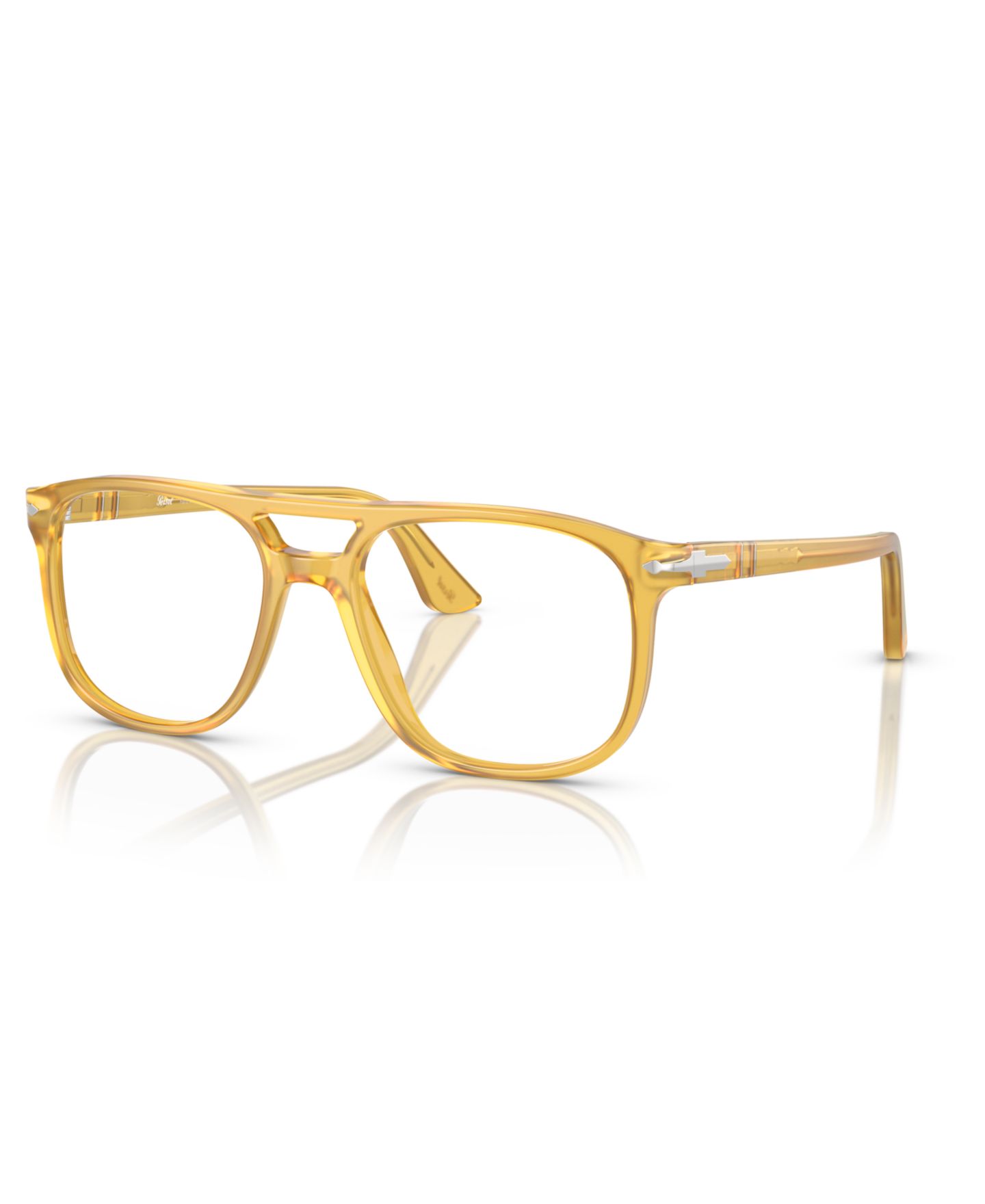 Очки Persol Unisex Pilot/Aviator Plastic PO3329V Greta Eyeglasses, цвет: Miele — фото 1