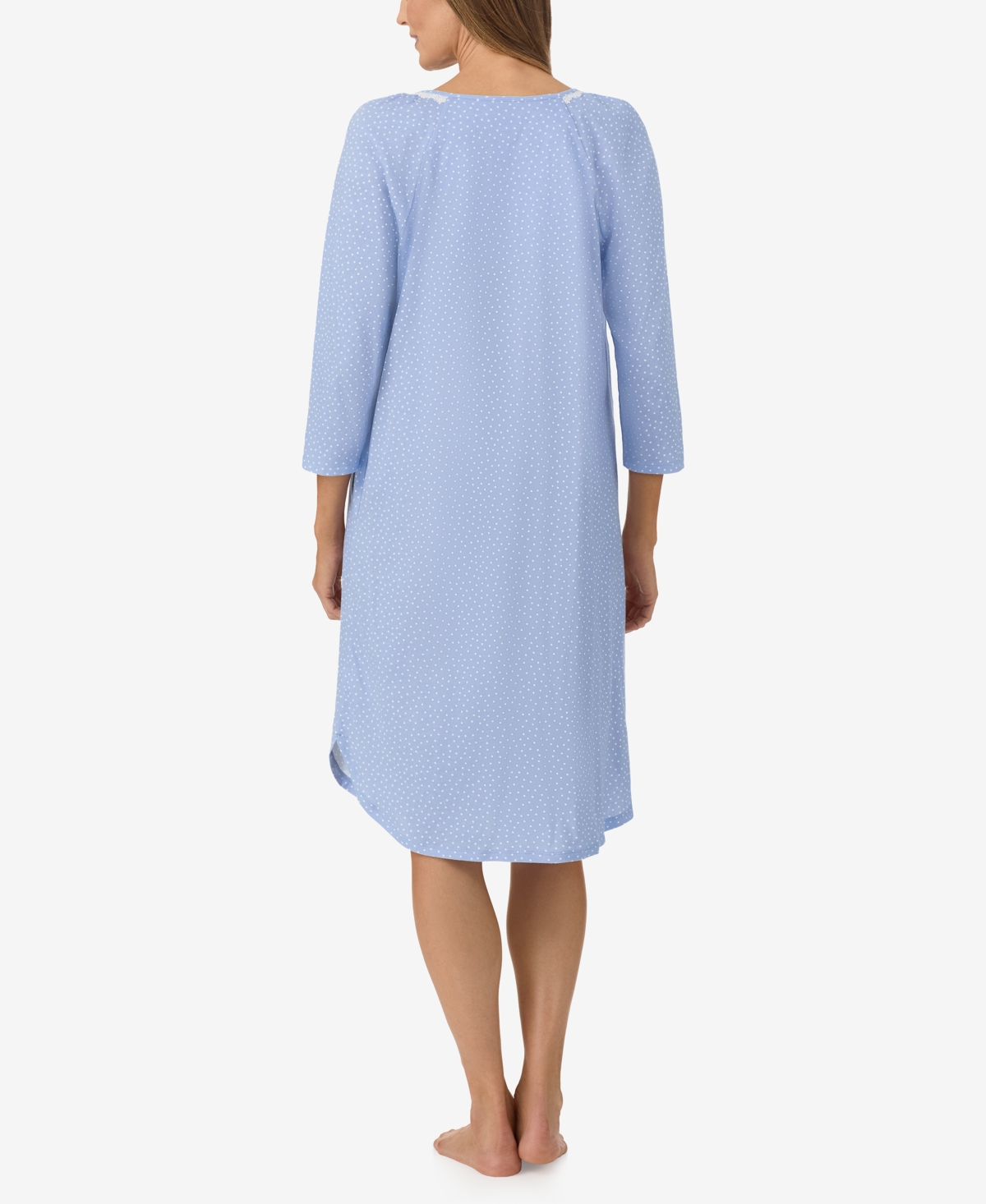 Aria Women's Cotton 3/4-Sleeve Printed Nightgown