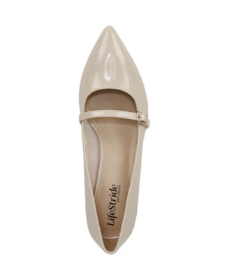 Women's Madelyn Mary Jane Pointed Toe Kitten Heel Pumps