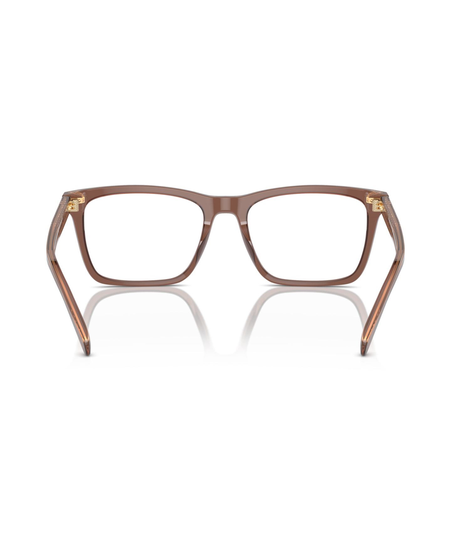 Мужские очки COACH Man Square Plastic HC6238U Eyeglasses, цвет: Прозрачный пекан — фото 4