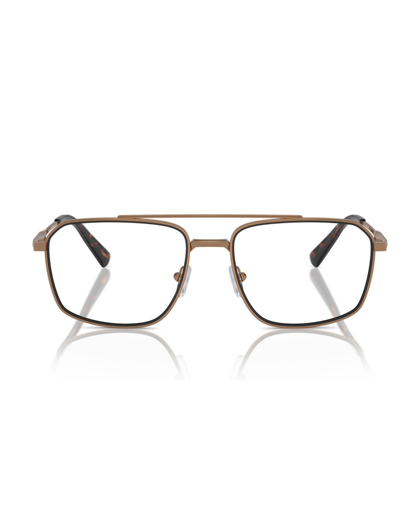 Мужские очки Michael Kors Man Square Metal MK3084 Tordrillo Eyeglasses, цвет: Блестящий золотой — фото 2
