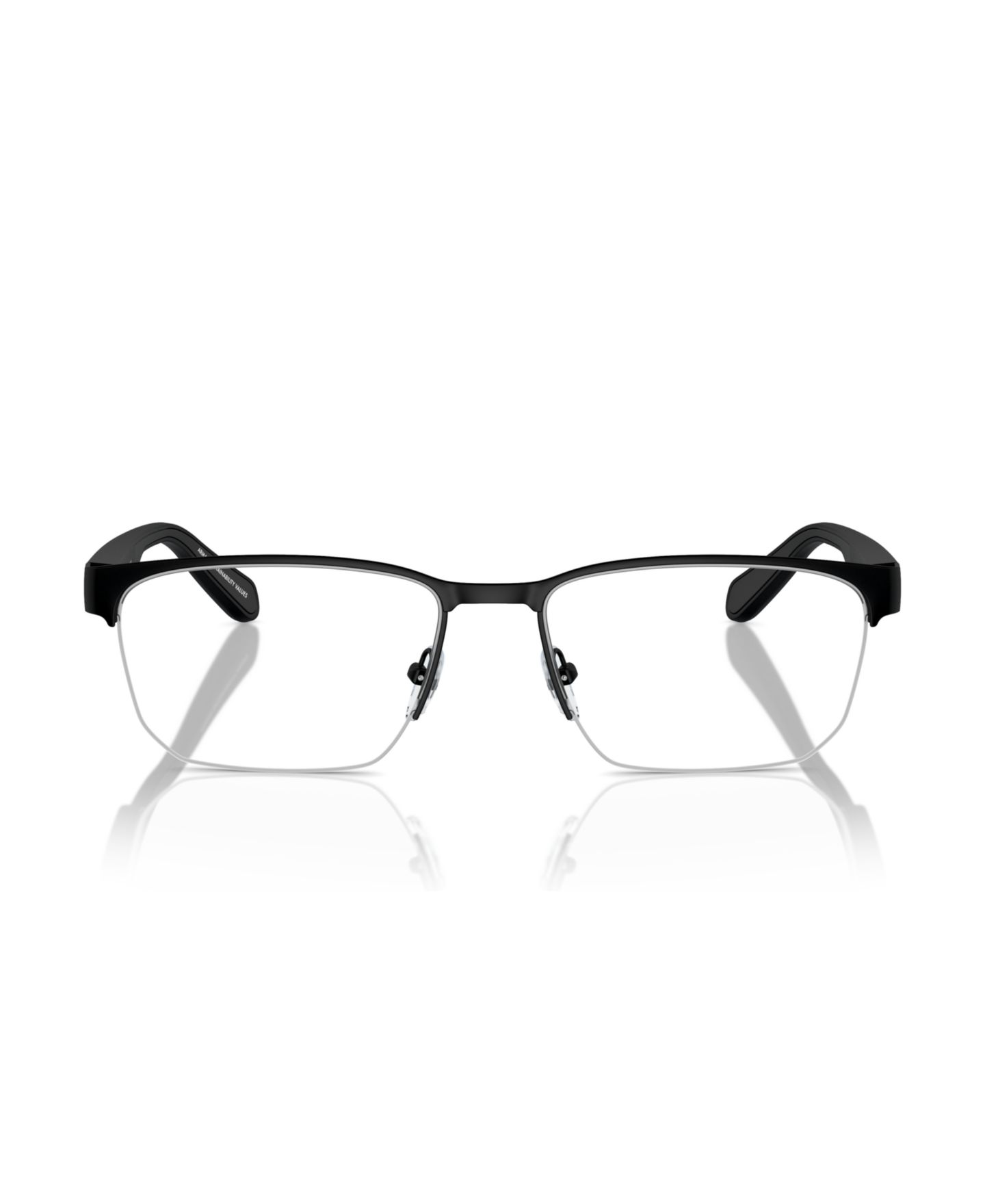Мужские очки Emporio Armani Man Irregular Metal EA1162 Eyeglasses, цвет: Матовый чёрный — фото 2