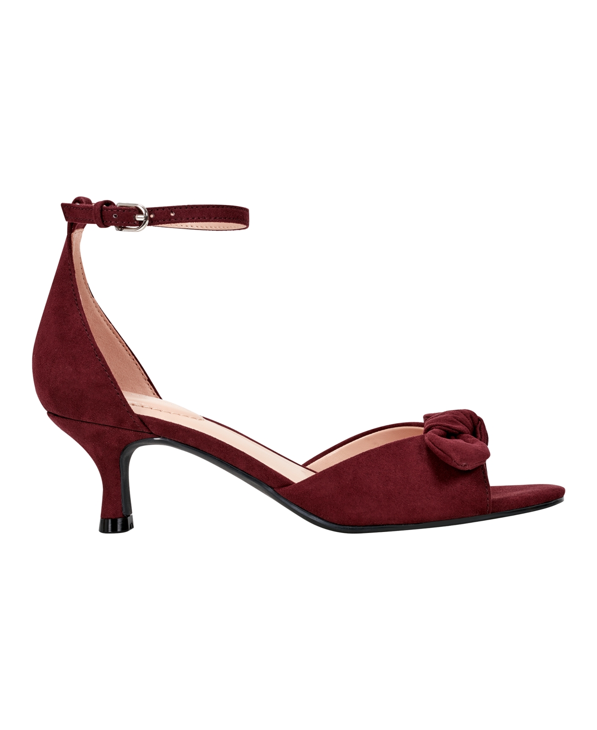 Bandolino Women's Andora Kitten Heel Bow Detail Dress Sandals