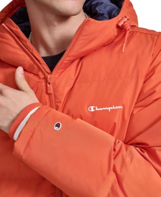Men's Quilted Full-Zip Hooded Puffer Jacket 