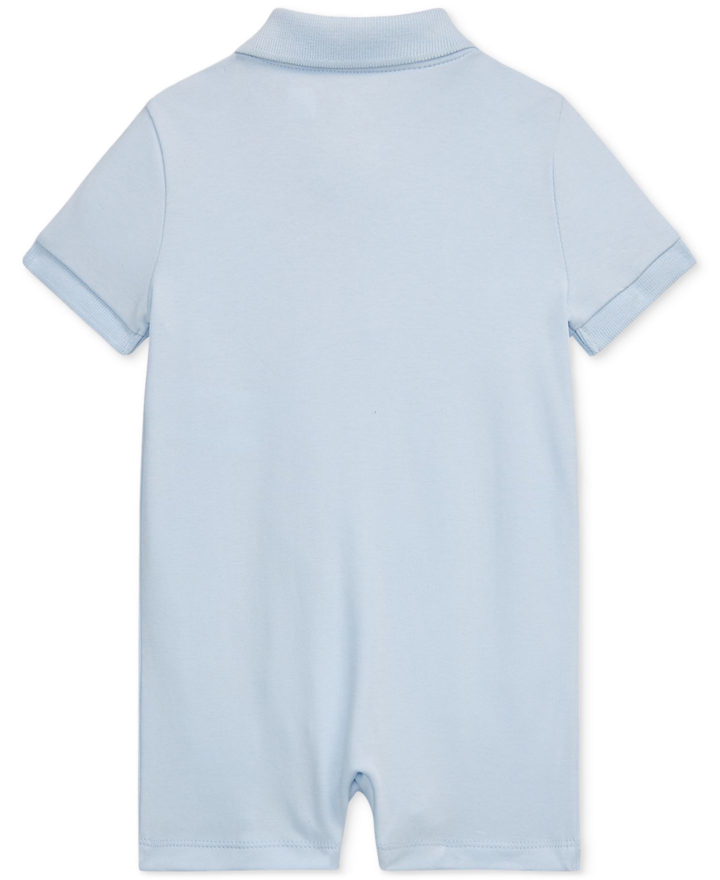 Комбинезоны Polo Ralph Lauren Cotton Short Sleeved Polo Shortall для мальчиков-малышей, цвет: Синий — фото 2