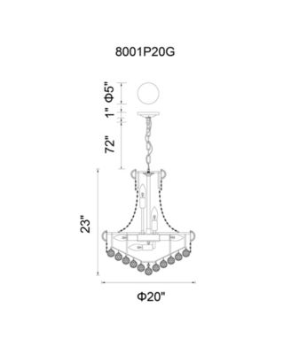 Empire 14 Light Down Chandelier