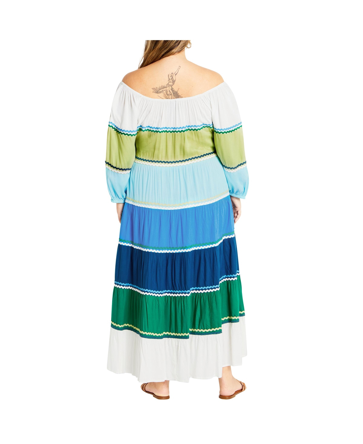City Chic Women's Colour Fun Dress