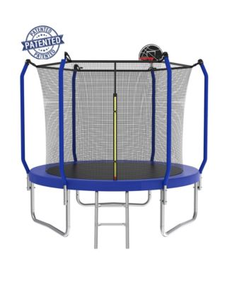 Streamdale 8FT Blue Trampoline with Safety Net and Hoop