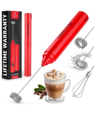 Froth N Go Rechargeable Milk Frother with Case for Lattes - Macy's