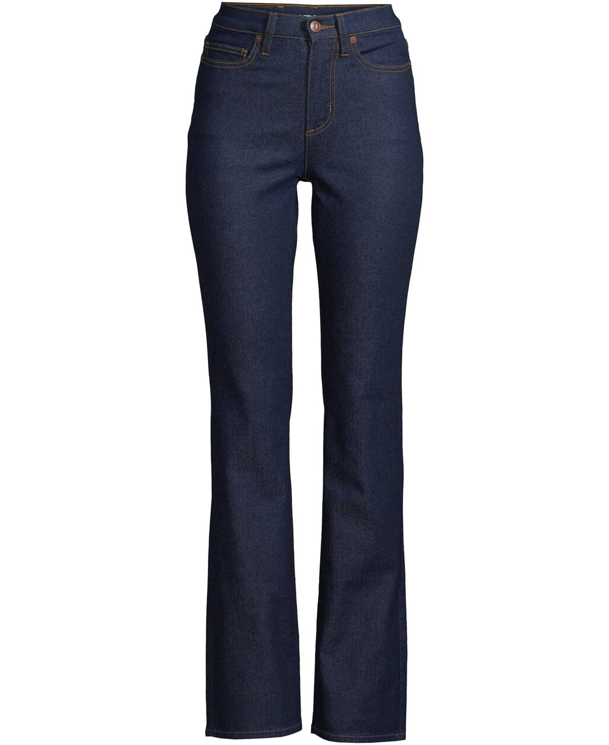 Lands' End Plus Size Recover High Rise Bootcut Blue Jeans