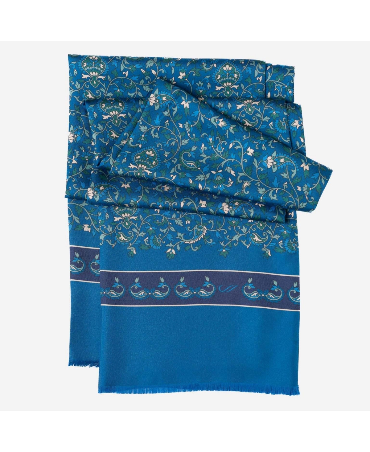 Elba - Silk Scarf for Men - Blue