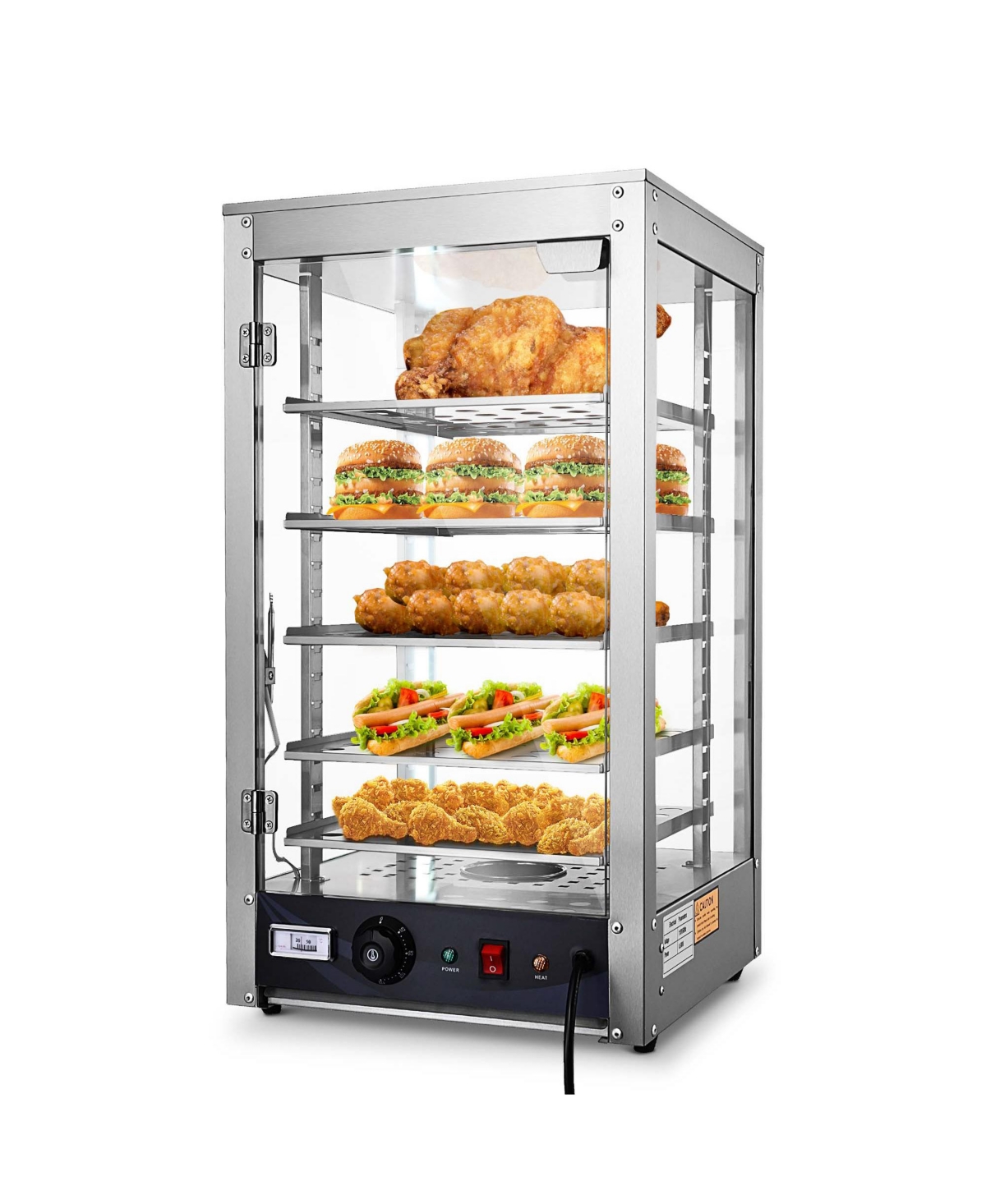 Yescom WeChef 600W 5-Shelf Commercial Food Warmer 15