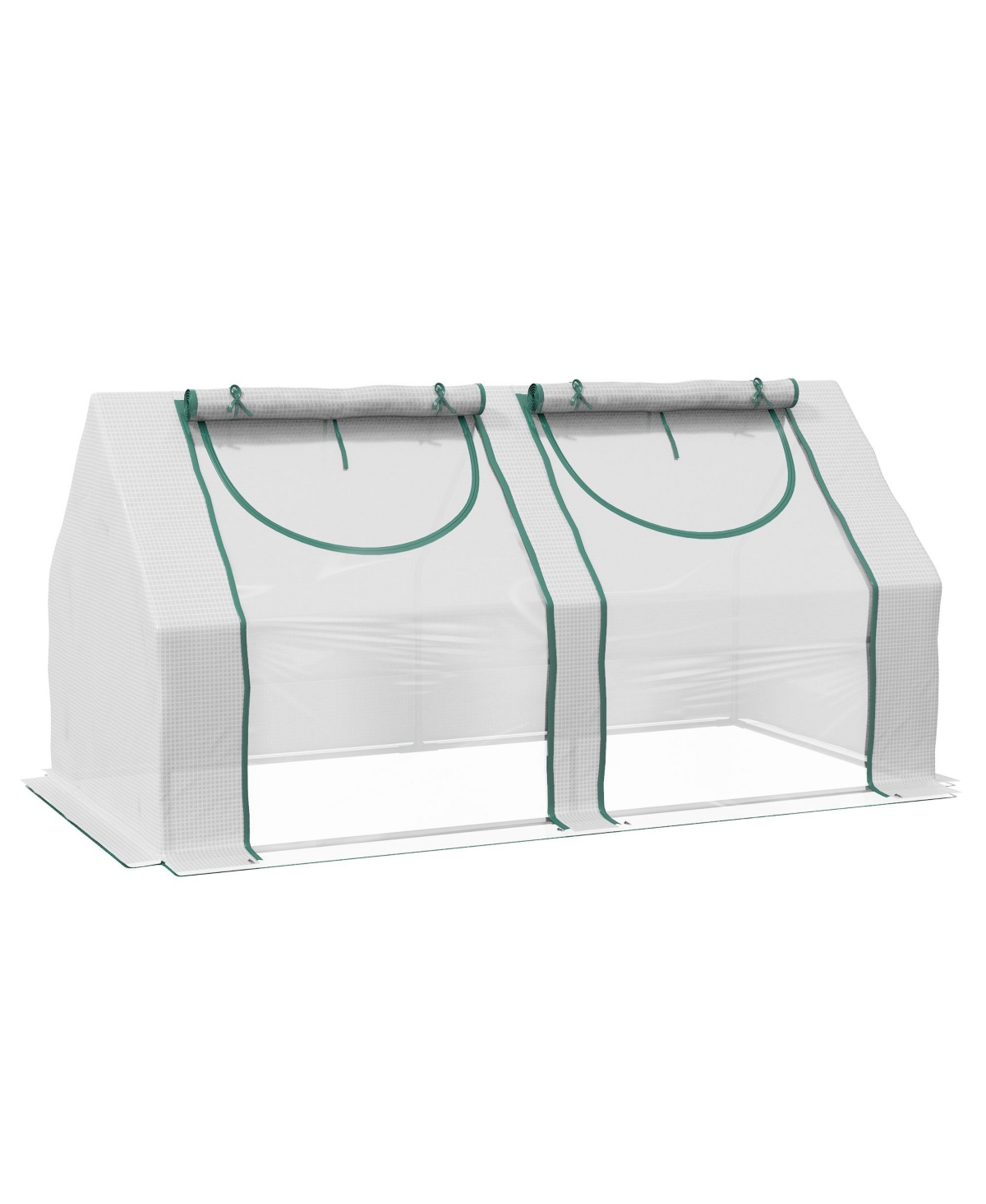 6' x 3' x 3' Portable house with Two Pe/Pvc Covers, - Clear