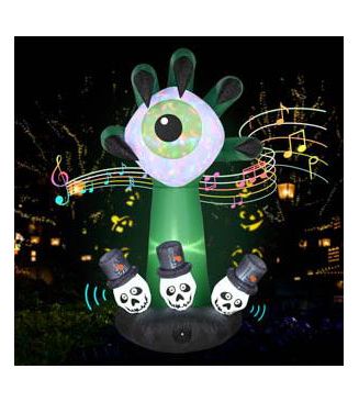 Yescom 6FT Halloween Inflatables Outdoor Decoration,Blowup Yard Monster ...