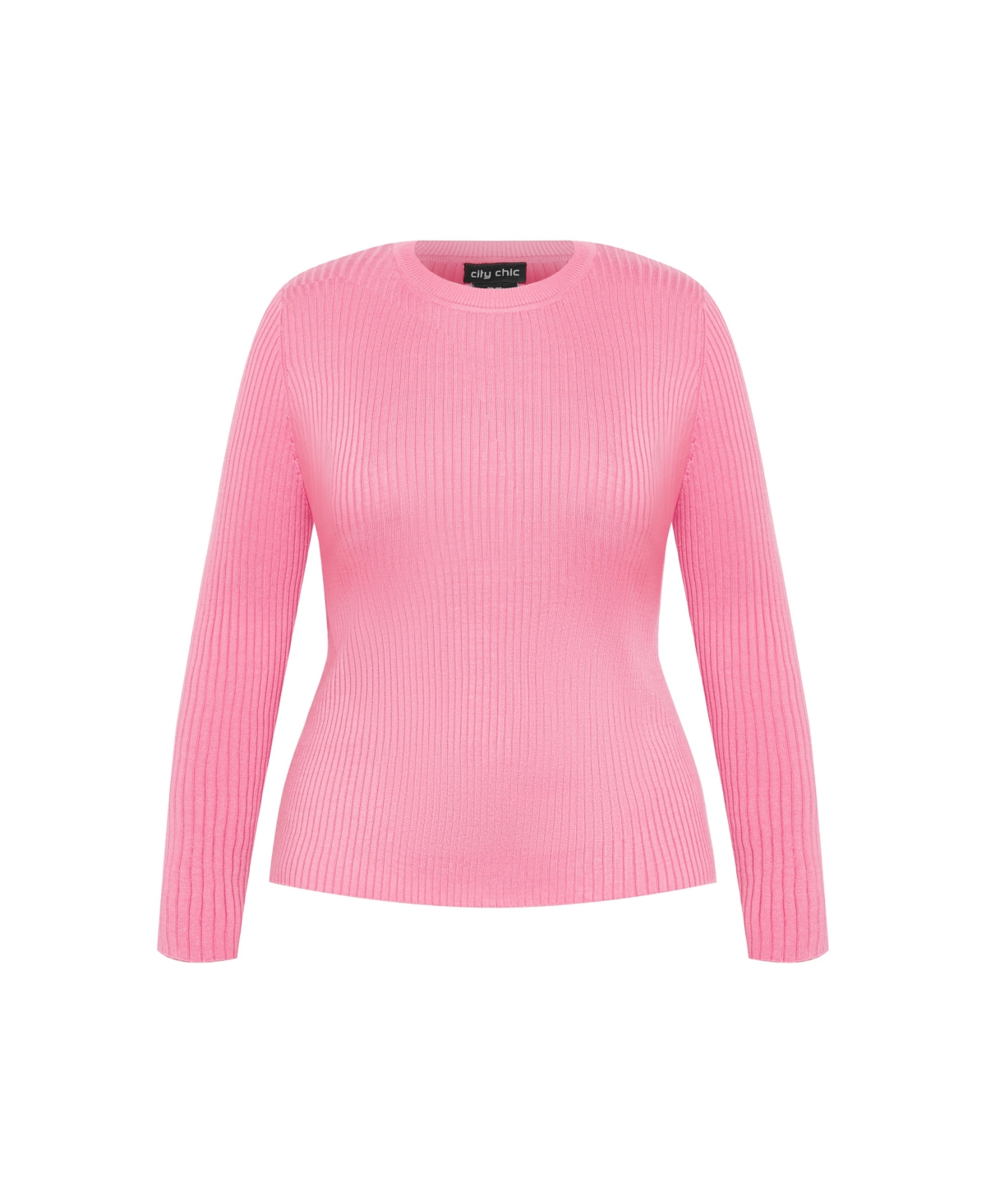 City Chic Plus Size 70's Stripe Jumper