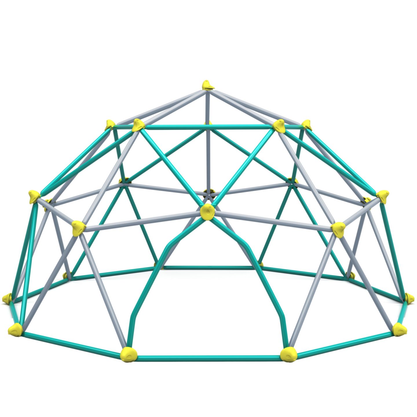 Детская игрушка Streamdale Furniture 12ft Geometric Climbing Dome Tower, Metal, 1000 lbs. Capacity, Ages 3+, цвет: Серый — фото 5