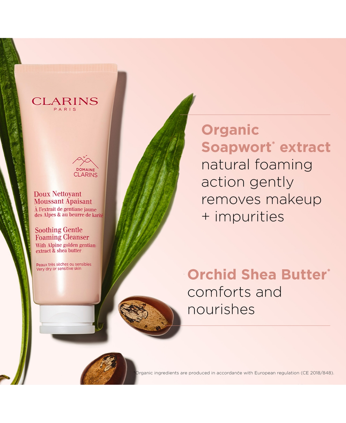 Clarins Soothing Gentle Foaming Cleanser With Shea Butter In No Color