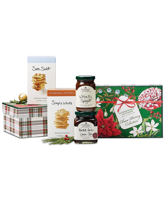 Stonewall Kitchen Holiday Cheese Pairing Gift Box, 4 Piece Set - Macy's