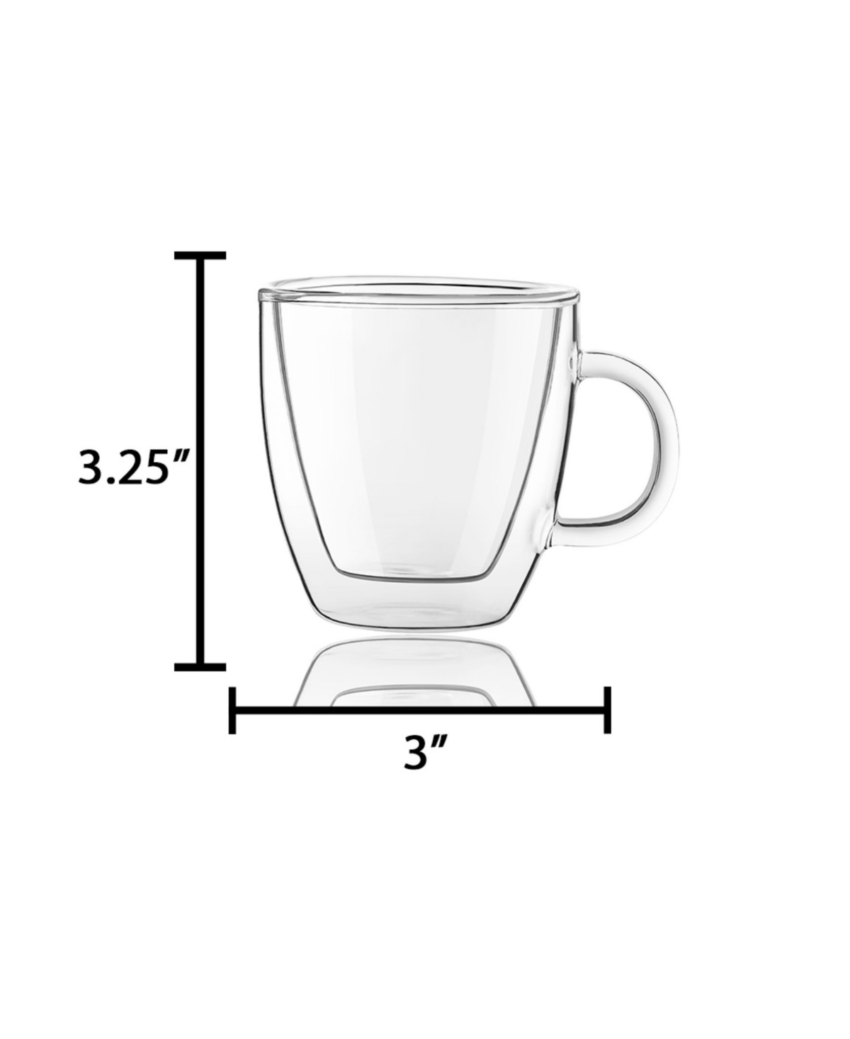 Shop Joyjolt Savor Double Wall Espresso Glasses, Set Of 2 In Clear