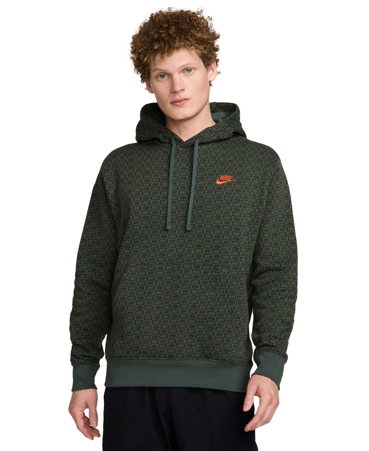 Nike fleece pullover hoodie men's store