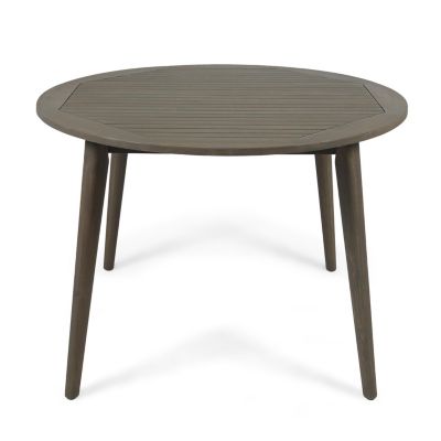 Sleek Acacia Wood Dining Table for Outdoor Spaces